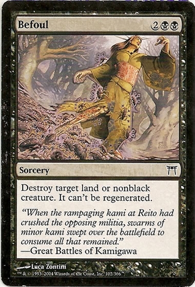 Magic campeones de kamigawa befoul 102/306 inglés